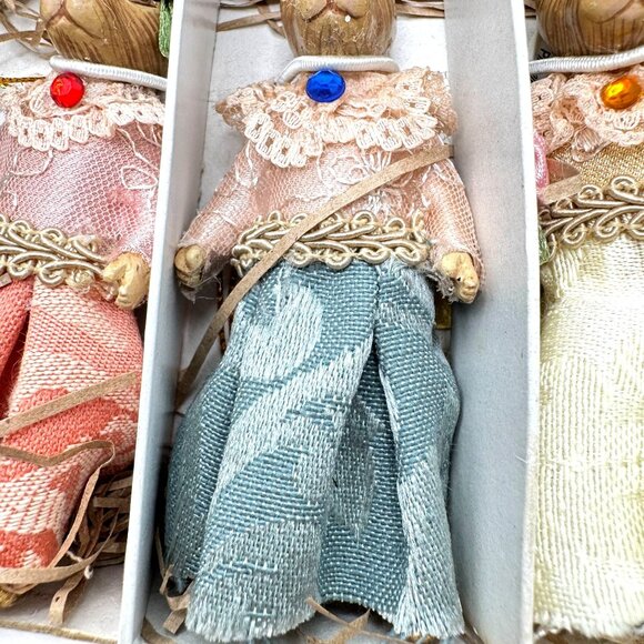 Katherines Collection Keepsake Bunny Ornaments Set Of 6 NOS In Original Box Vtg - Picture 10 of 16